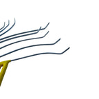 10-piece rainbow-shaped paintless dent repair rod set with double-bend sharp tips by Auto Equipment International.