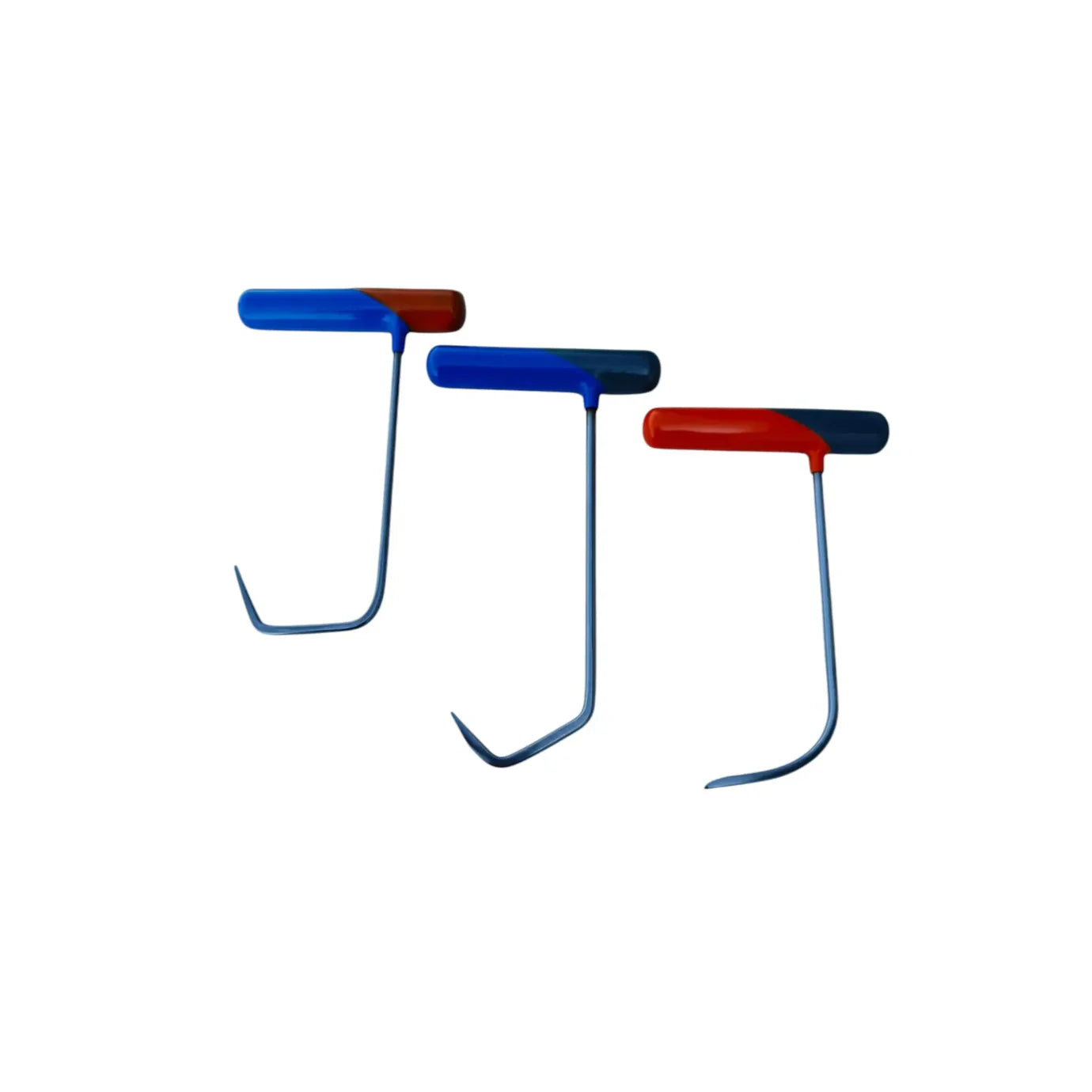 3-piece mini sharp tip PDR tools by Auto Equipment International for paintless dent repair, featuring bend steel rods.