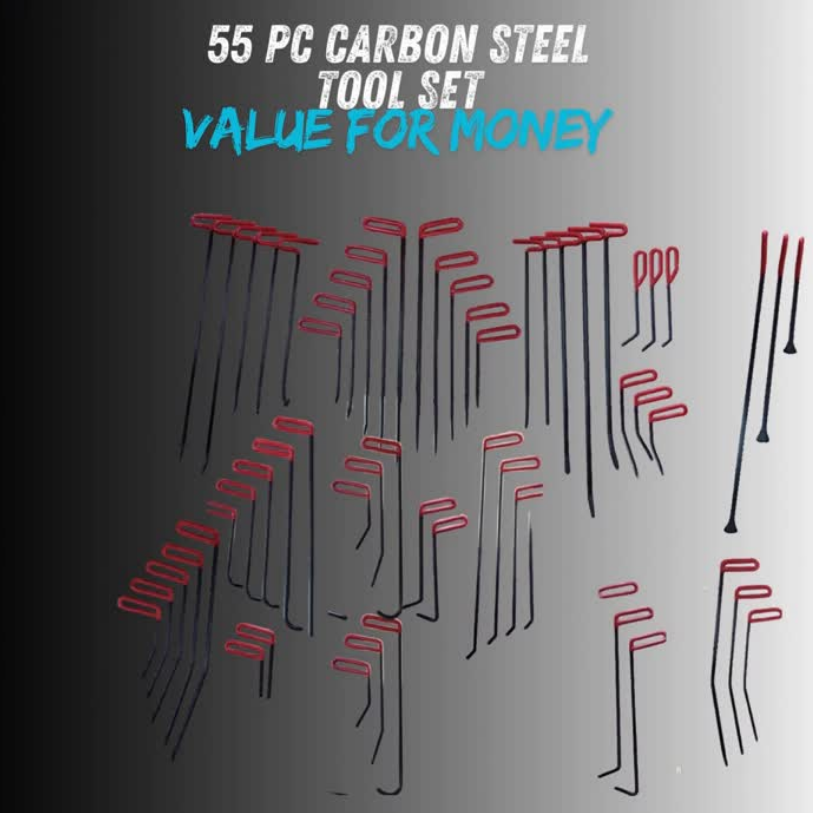 FREE SHIPPING! AEI 55pc Hardened Black Steel Master Set: The "No-Nonsense" Professional Kit