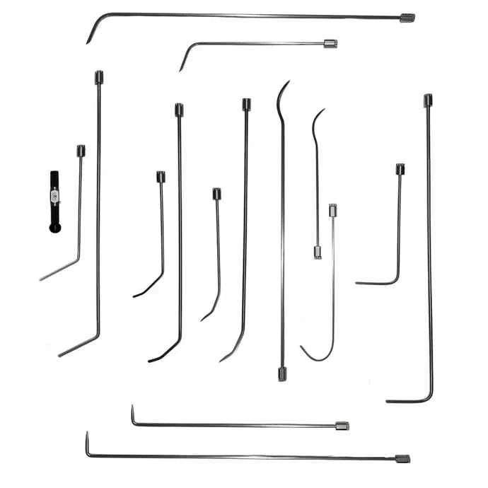 16-Piece Custom Paintless Dent Repair Rod Set | Precision-Crafted for Professionals With Special Bag