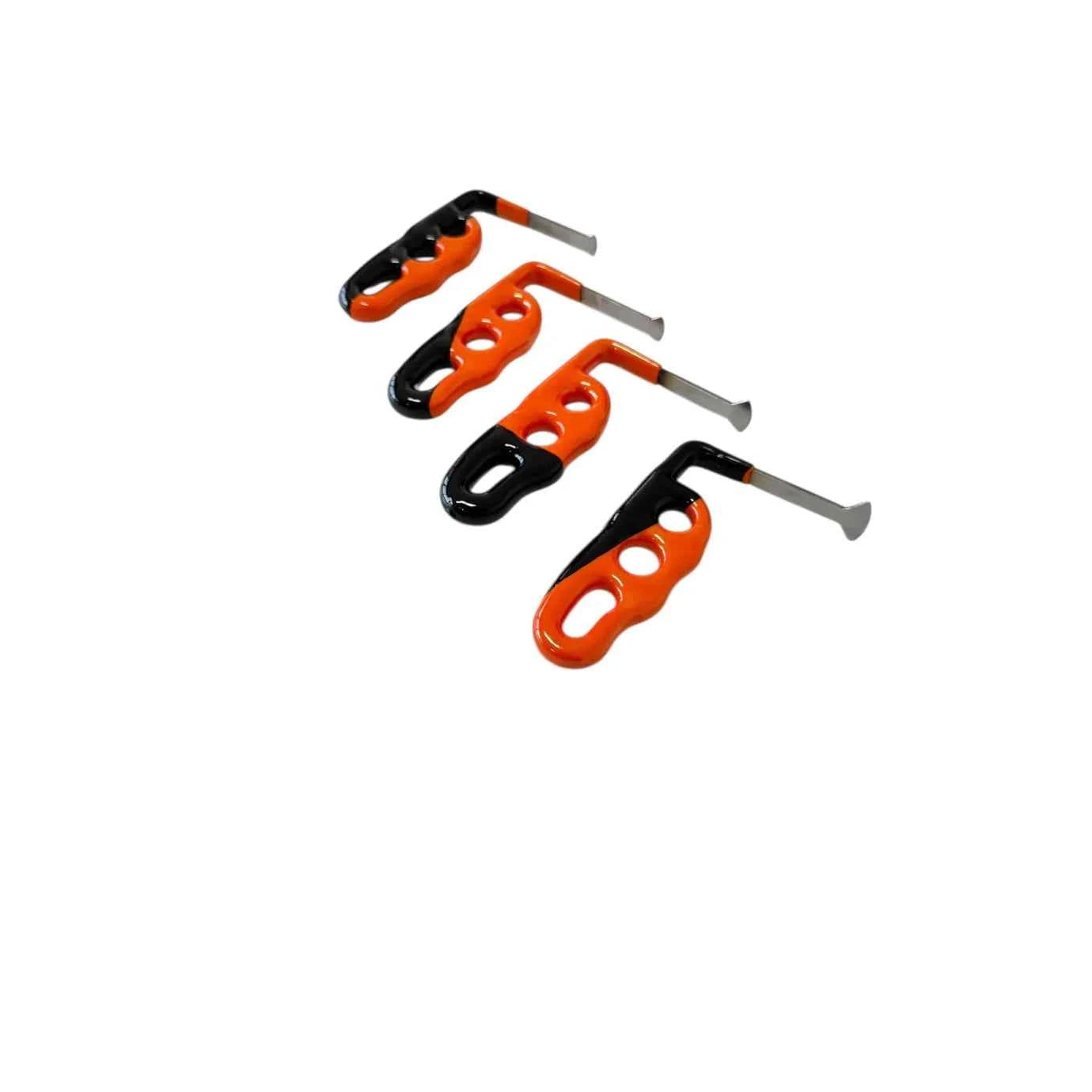 4-Piece 9cm White Steel Whale Tail PDR Tools