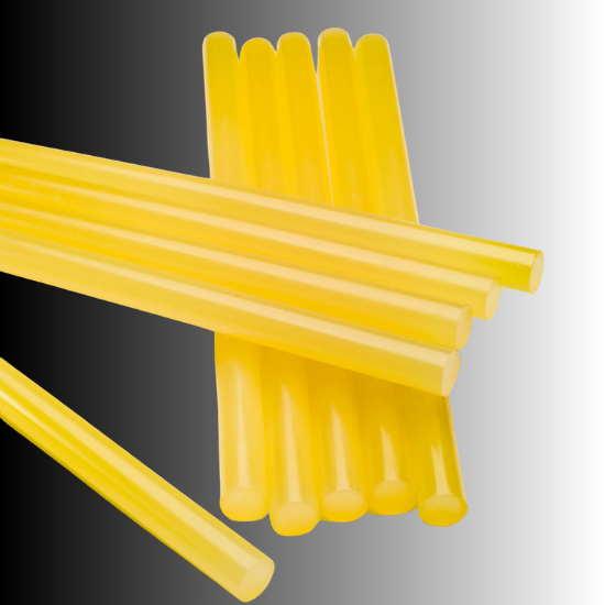 Heavy-duty AEI Gold GPDR hot melt glue sticks, 500g, 11x300mm, for paintless dent repair in various temperatures.