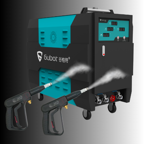 Gubot NMB200 steam cleaner with 9 BAR pressure, featuring a sleek design and ergonomic handle for efficient cleaning.