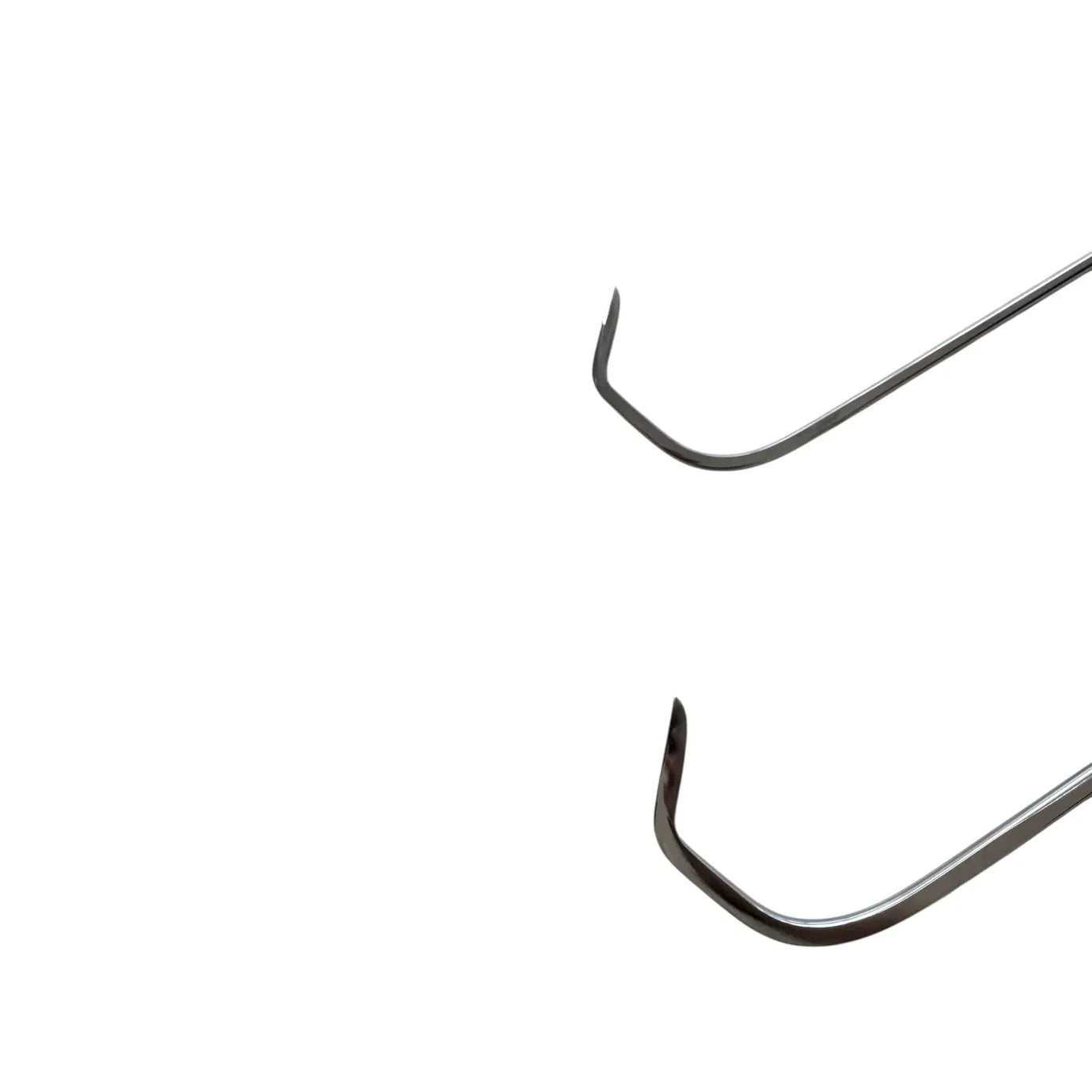 2-piece U-bend sharp tip steel PDR tools by Auto Equipment International on a white background.